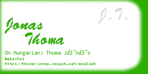 jonas thoma business card